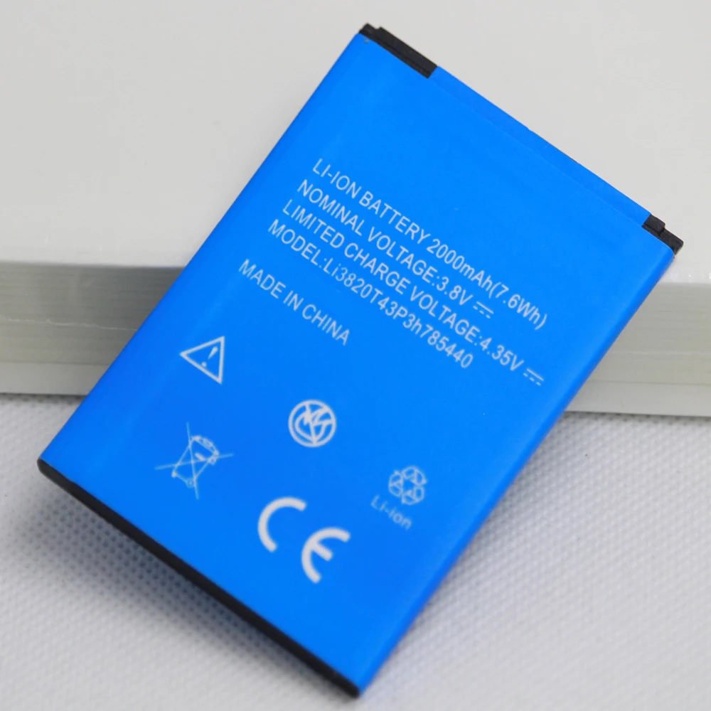 Аккумулятор 3 8 в 2000 мАч Li3820T43P3h785440 для ZTE Blade L370 / L2 Plus мобильный телефон | Мобильные