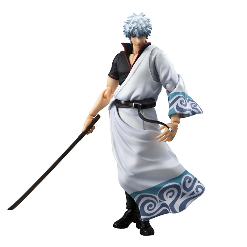 18 см фигурка гинтама Sakata Gintoki Shimura Shinpachi Kagura Ваха переменная герои ПВХ модель
