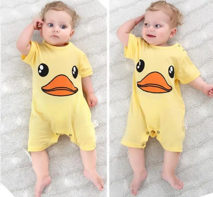 100% cotton baby clothing summer romper for newborn infant costume 12 colours short sleeve girls boys | Детская одежда и обувь