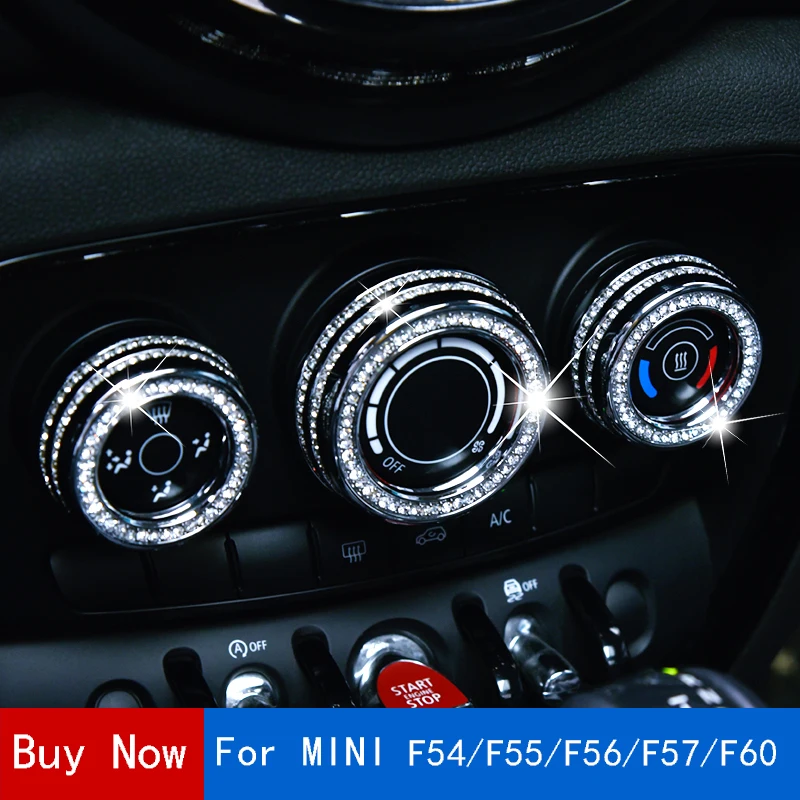 

Car Air Coditioner Temperature Adjustment Knob Decoration Sticker Car Styling Accessories For MINI Cooper S F54 F55 F56 F57 F60