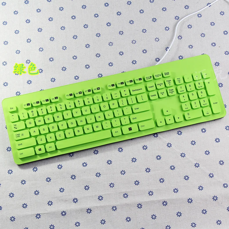 allgreen Для logitech K310 Мягкая силиконовая Пылезащитная Водонепроницаемая клавиатура протектор ПК настольная клавиатура чехол для ноутбука ПК компьютер - Цвет: allgreen