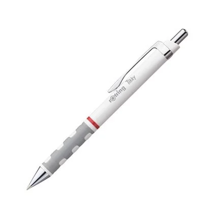 Rotring Tikky шариковые ручки высокого качества пластиковые ручки синие чернила M ручка канцелярские 1 шт - Цвет: white