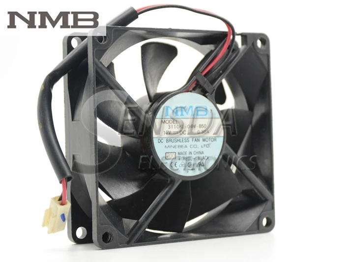 Для NMB 3110KL-04W-B50 8025 8 см 80 мм DC 12V осевой вентилятор охлаждения | Компьютеры и офис