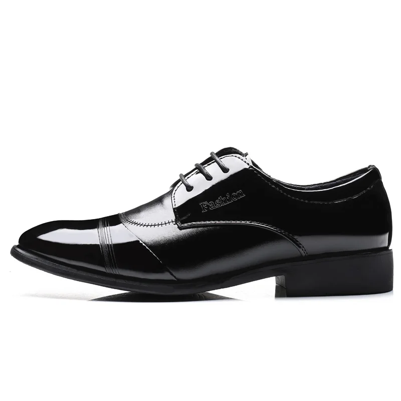 Модные деловые мужские туфли Новинка 2019 года классические кожаные модные