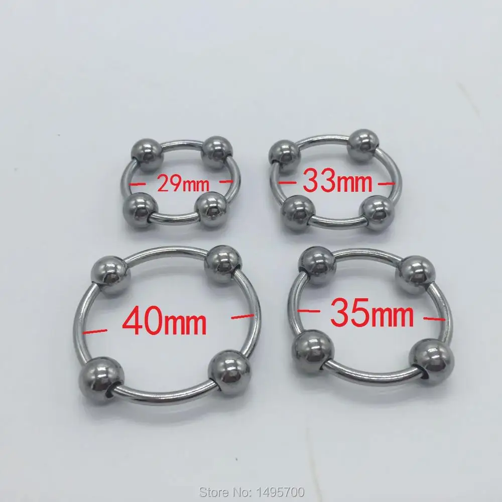 Кольцо на член 2016 кольцо пенис из нержавеющей стали с четырьмя бусинами мужское