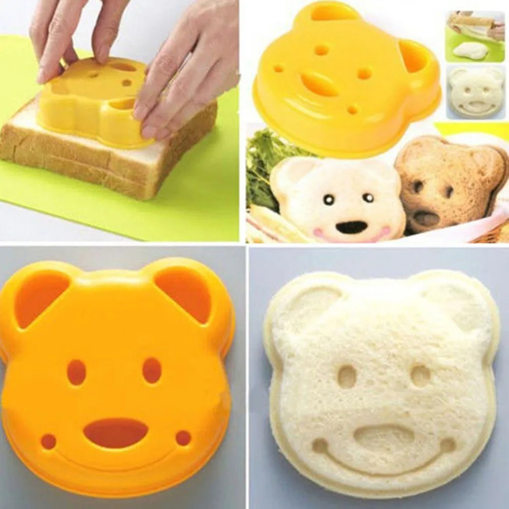 Cute 1pcs DIY Sandwich Mold Cutter Little Bear Shape Bread Cake Maker Creative Tool kitchen | Дом и сад