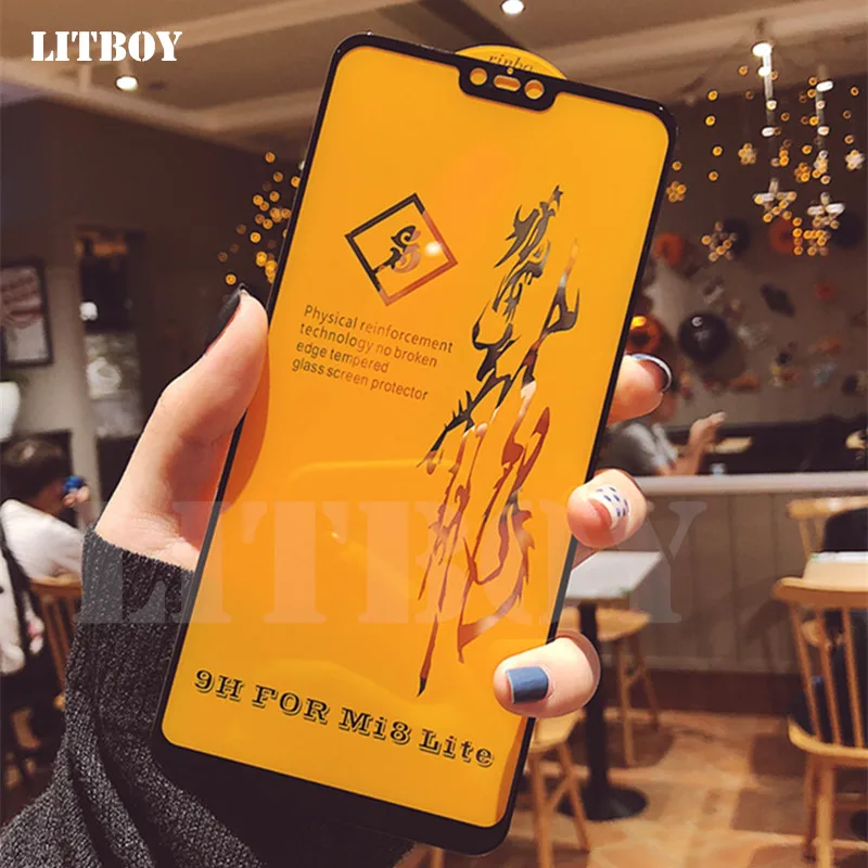 LITBOY 6D защитная пленка из закаленного стекла для Xiaomi Mi 8 SE Lite Защитная с полным
