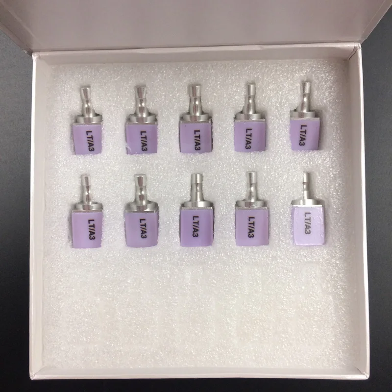 

5pcs/ lot I12 IPS e.max CAD/CAM LITHIUM DISILICATE CERAMIC glass block for Veneering