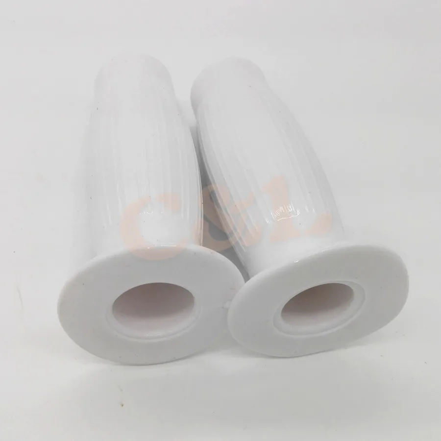 Белый мотоциклетный велосипед 7/8 дюйма резиновая ручка в стиле ретро для Harley Dyna