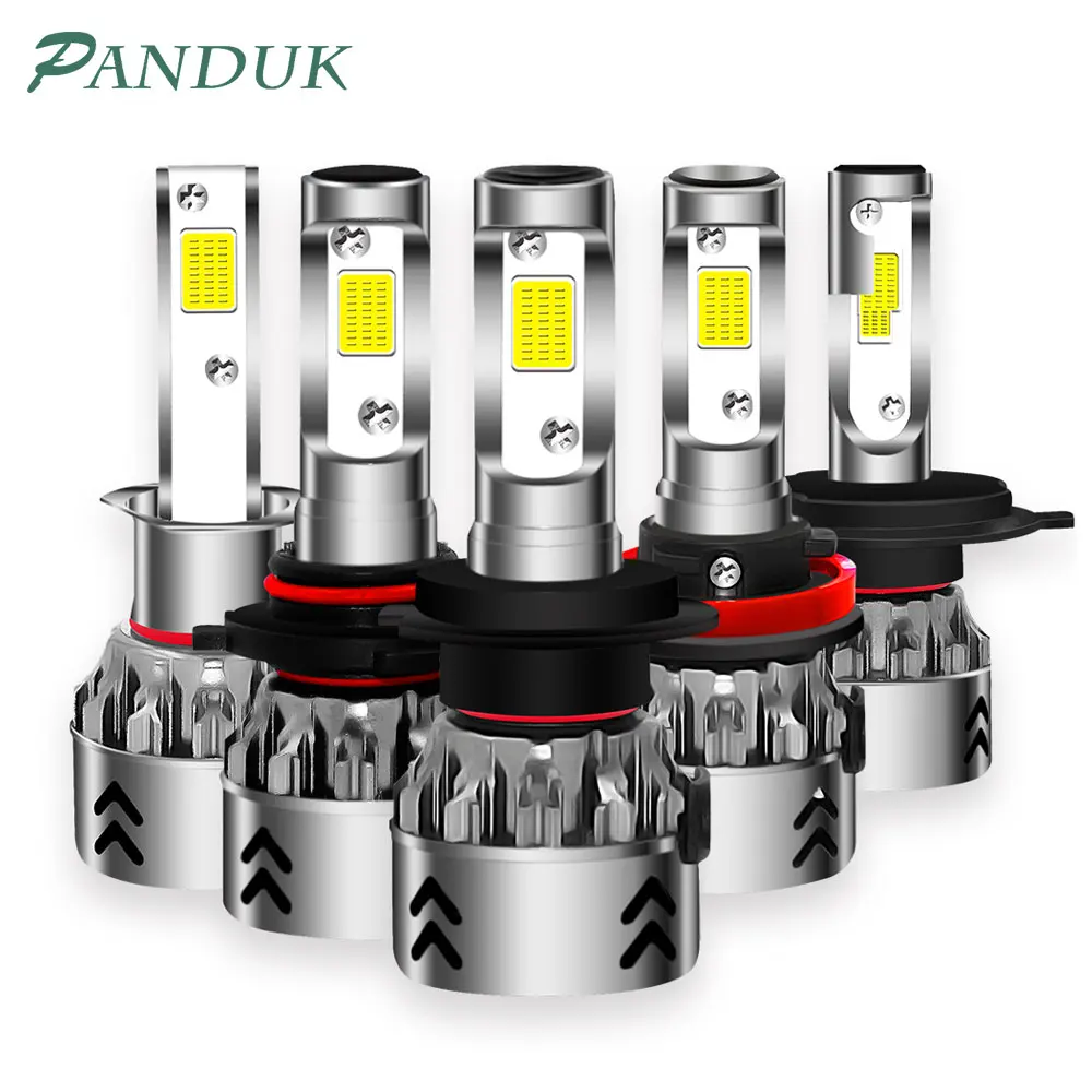 PANDUK фар автомобиля H7 светодиодный H1 H4 H11 9003 9005 9006 HB3 HB4 80 Вт 8000LM 6000 K 12 V 24 Авто Фары