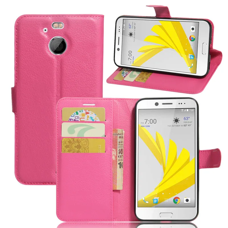 Новое прибытие люкс флип pu leather case for htc болт бумажник fundas для с слот карт|case htc|leather