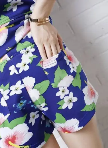 2014 summer new sport suit women's leisure short sleeve shorts sportswear star with money | Женская одежда