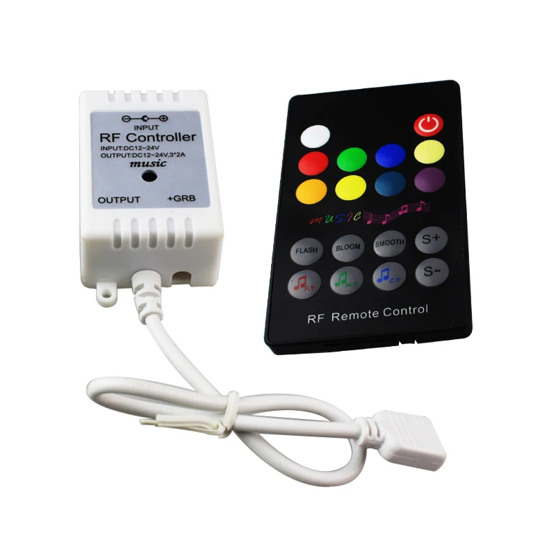 20 шт./упак. 18Key led rgb контроллер Мини ИК пульт дистанционного управления музыкой DC 12
