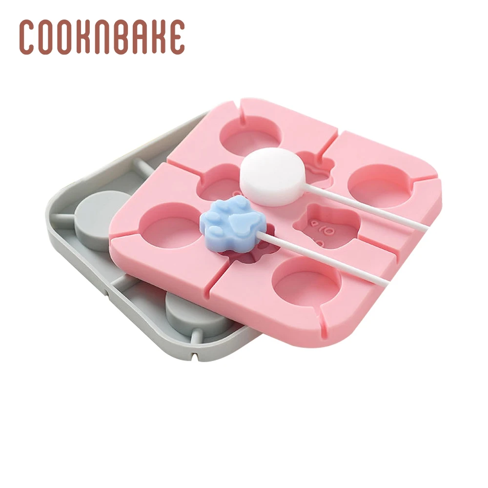 COOKNBAKE силиконовая форма для леденцов, конфет, Круглый Шоколадный леденец, форма для выпечки, силиконовая форма для льда, клейкий торт из желе, украшение, сделай сам