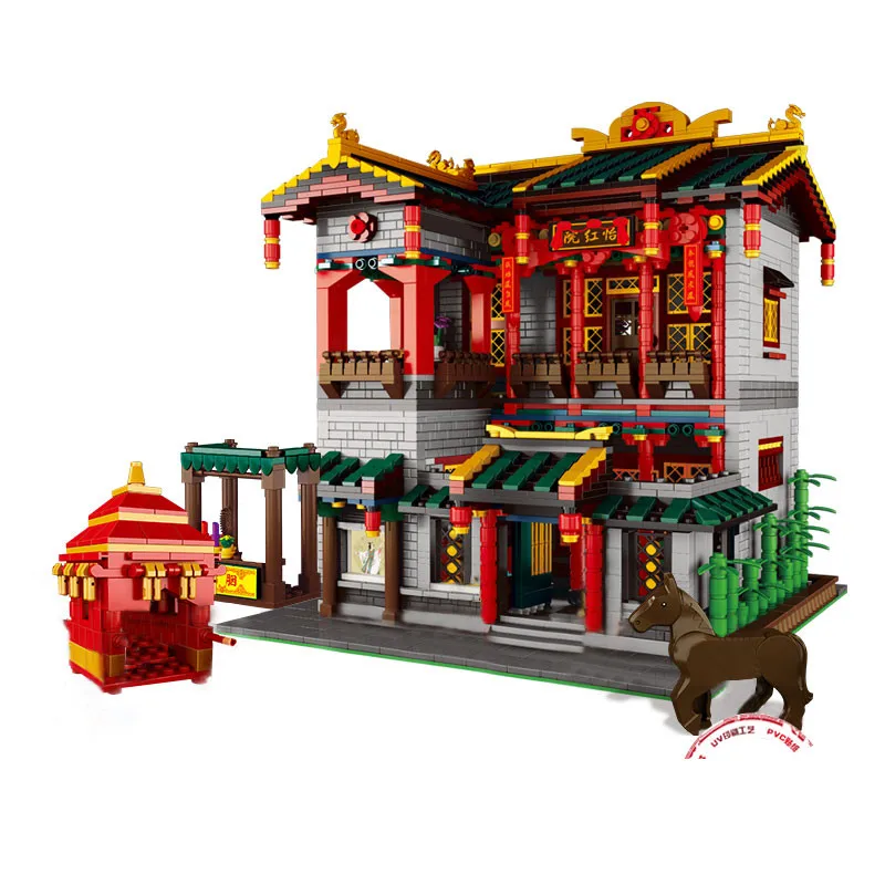 XB 01003 3320 шт креативные MOC серии Yi hong набор для двора детей Обучающие строительные