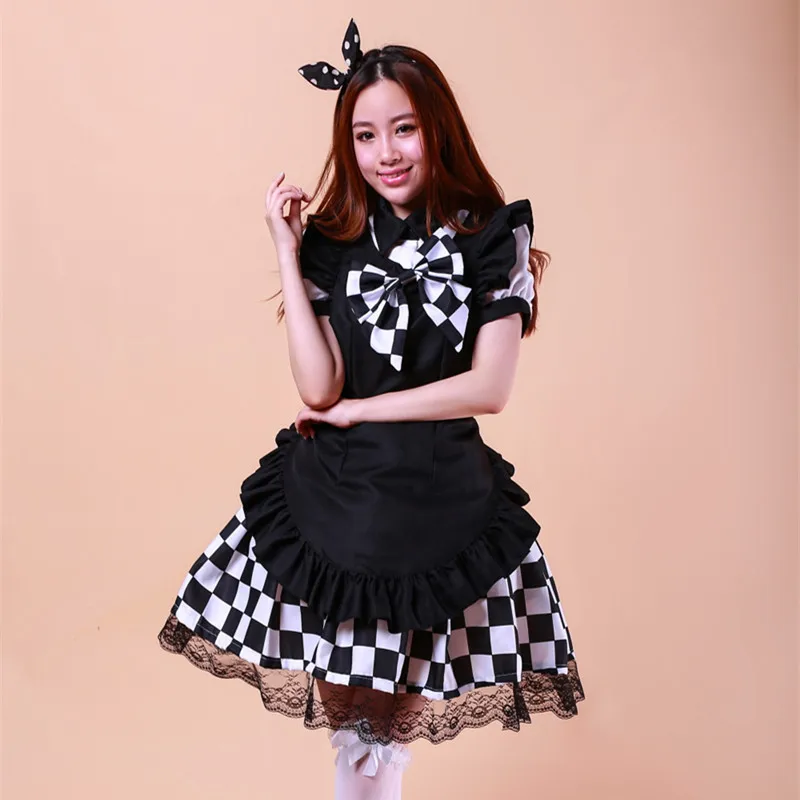Платье для косплея черно белое платье девушки и из аниме|lolita dress women|dresses dressdress |