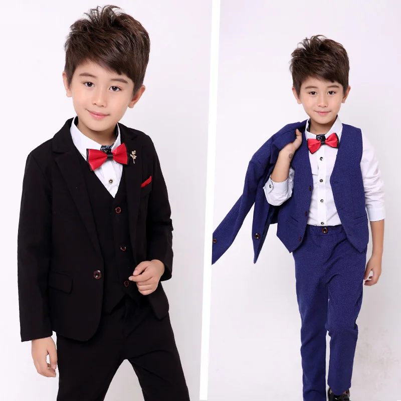 Торжественные костюмы для свадебной вечеринки с цветочным рисунком мальчиков