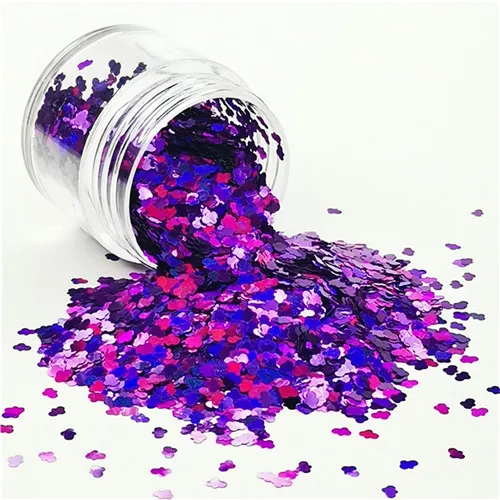 Laser purple 3 мм ультратонкие облачные ногти блестящие 3D блестки Eo-Friendly PET свободные Seuqin для дизайна ногтей Маникюрные материалы DIY украшения 10 г - Цвет: Laser purple
