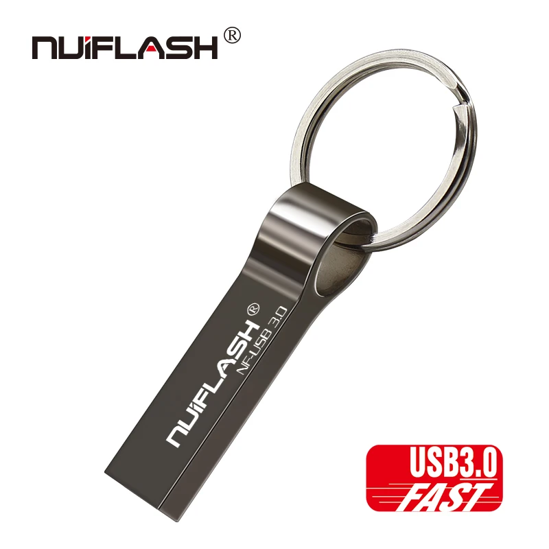 gray Флеш-накопитель USB 3,0, 64 ГБ, 32 ГБ, USB флеш-накопитель, 16 ГБ, 8 ГБ, флеш-накопитель, USB флешка, водонепроницаемая металлическая Usb флеш-карта, реальная емкость - Цвет: gray