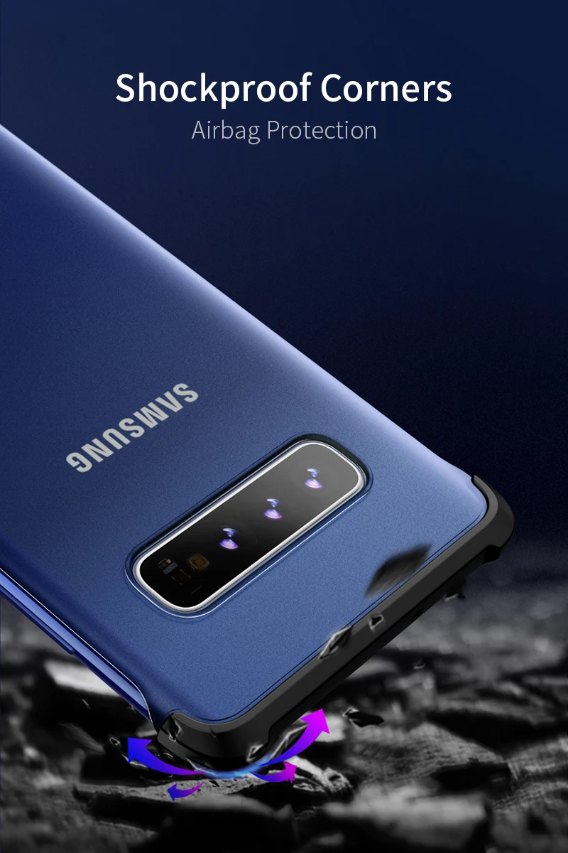 Для samsung Galaxy S10 Plus S10e чехол, Xundd яркие цвета подушки безопасности бампер чехол для Galaxy S10 S10+ с силиконовой веревкой