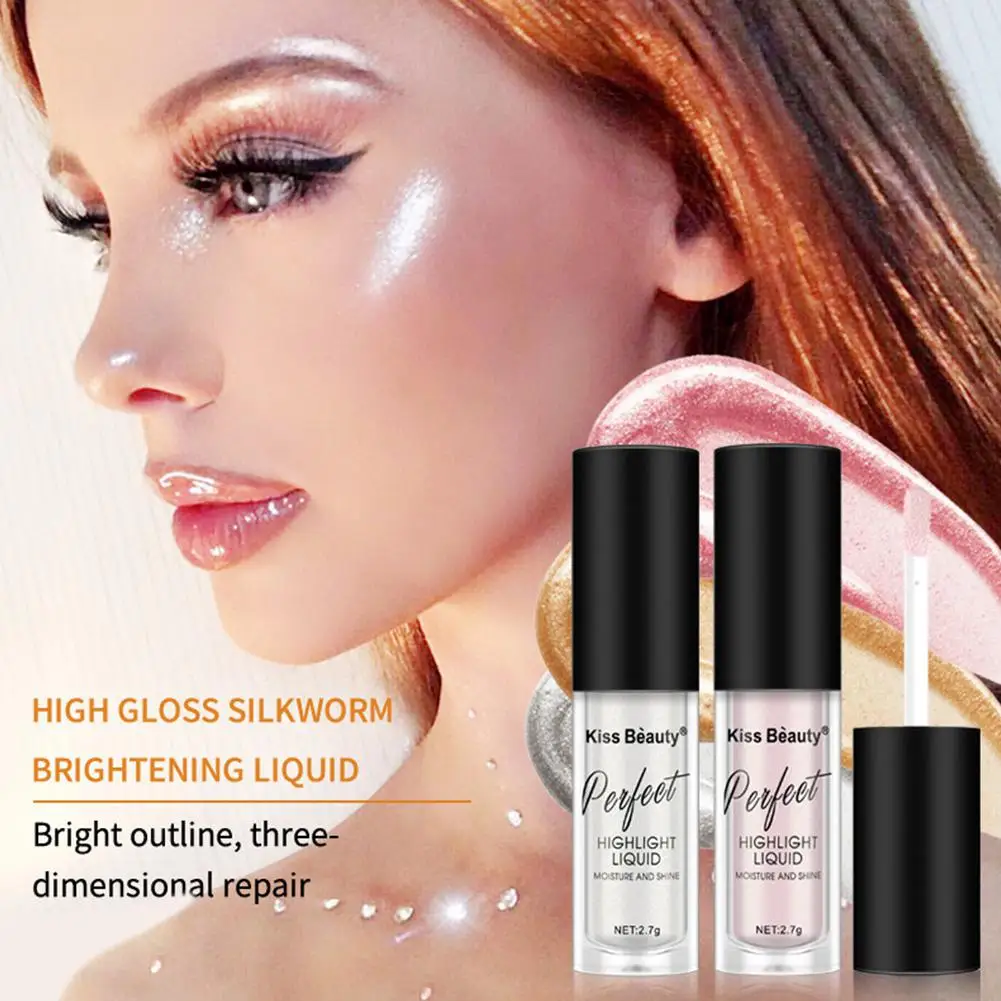 HobbyLane, Женский хайлайтер, косметика для контурирования, длительное время, для осветления лица, мерцающее свечение, жидкие хайлайтеры, макияж