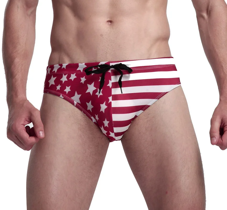 2020 новые летние американский флаг мужские бикини купальник Мужские Шорты для