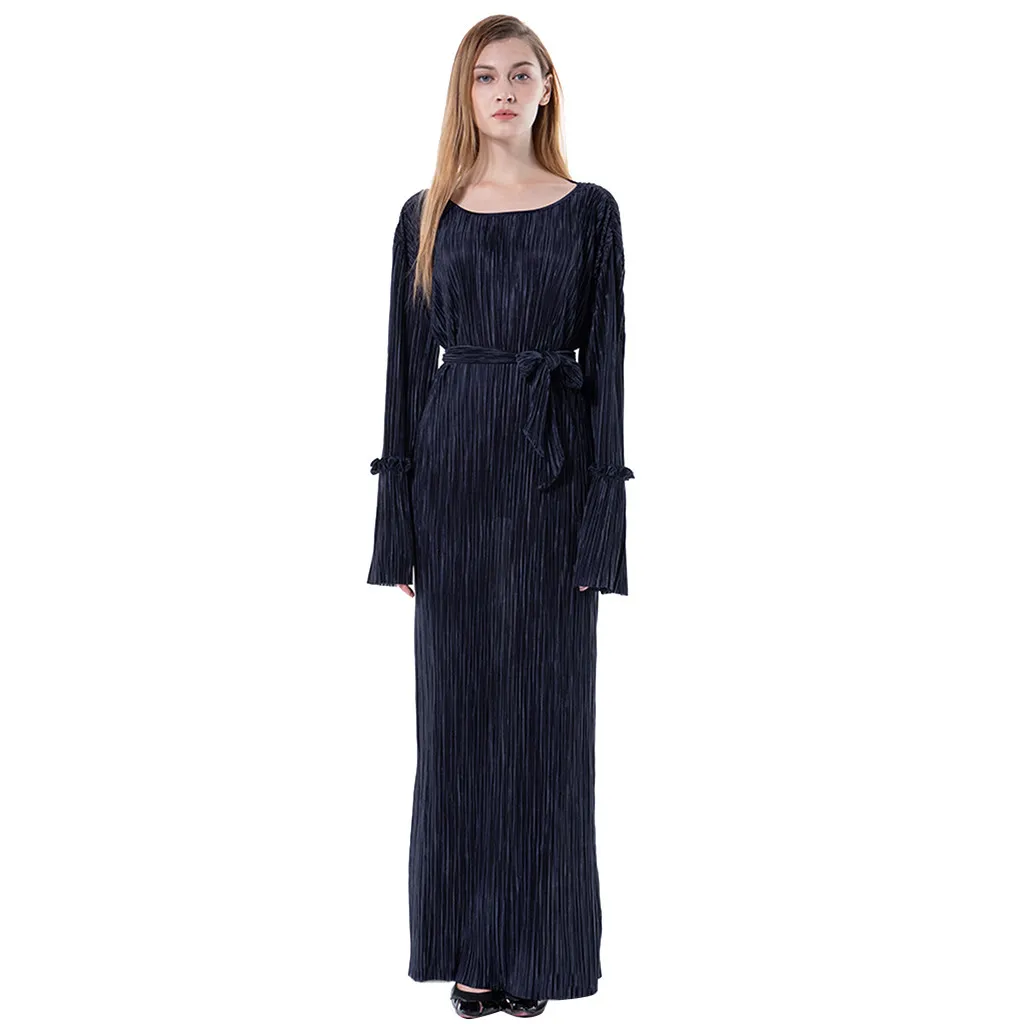Женское мусульманское платье Abaya черное в арабском стиле|Мусульманская одежда| |