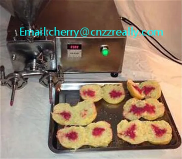 

Multifunctional double heads jam cream butter core inject bread filling machine 220v with fast delivery