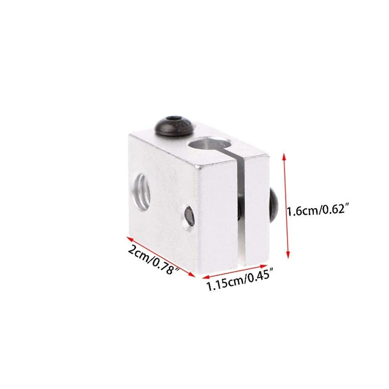 3D Принтер V6 тепловой блок для V5 J head алюминиевый экструдер HotEnd принтер s Запчасти