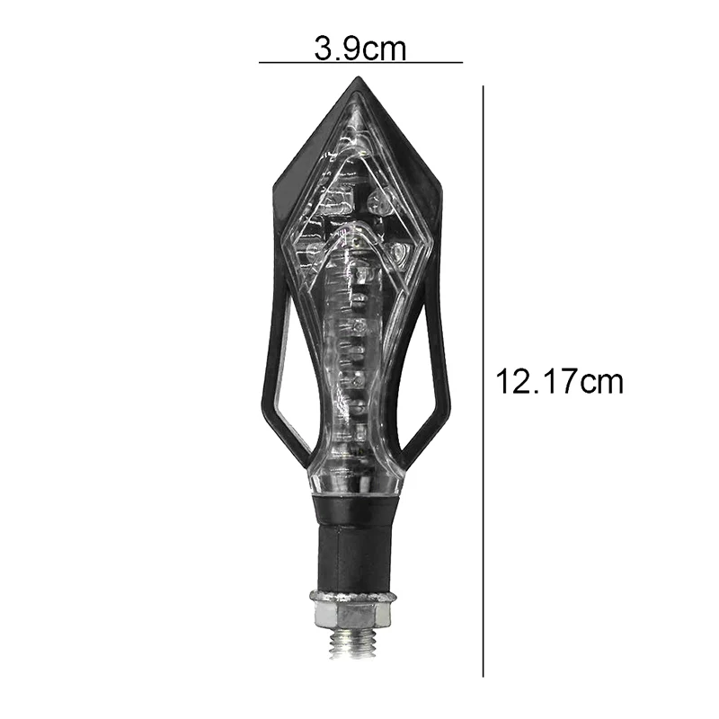 RACBOX 4x Universal Motorcycle LED Blinker Red Turn Signal Stop Brake Light 12V Warning lights Motorbike Retrofit Styling |