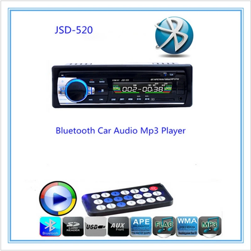 Автомагнитола с громкой связью автомобильный радиоприемник Bluetooth аудио стерео в