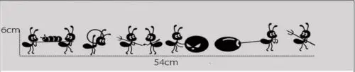 1 шт. съемные стенки милые наклейки из мультфильмов Ant на зеркало окна для