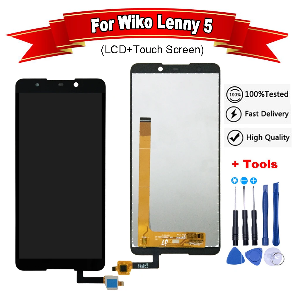 5 7 дюймов для Wiko Lenny ЖК дисплей Дисплей и кодирующий преобразователь сенсорного