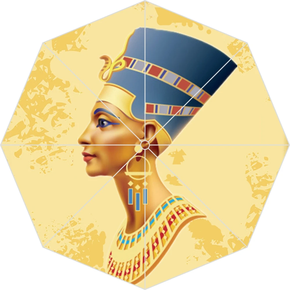 Новый египетский пергаментный Pharoahs Tutankhamun автоматический зонт модный пляжный с