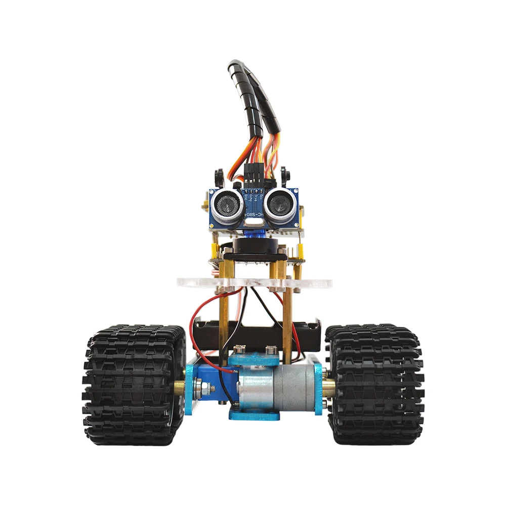Keyestudio Programabl Танк робот для Arduino стартовый проект умный автомобиль комплект с UNO R3+ учебник книга стволовых робот образование