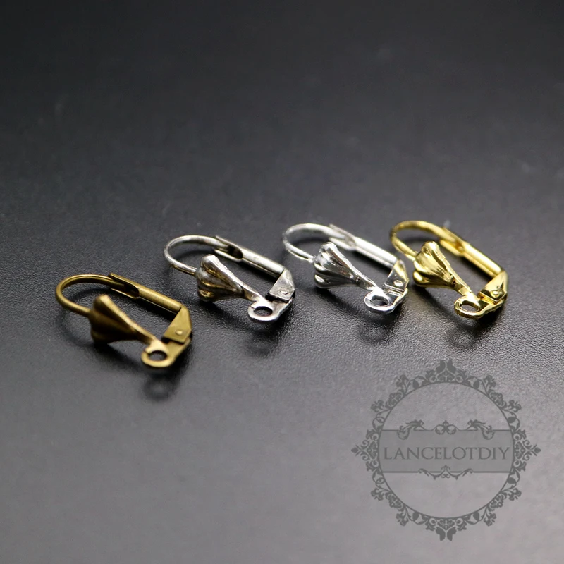 12x6 мм золотые серебряные бронзовые антикварные ракушки простые Рычажные серьги