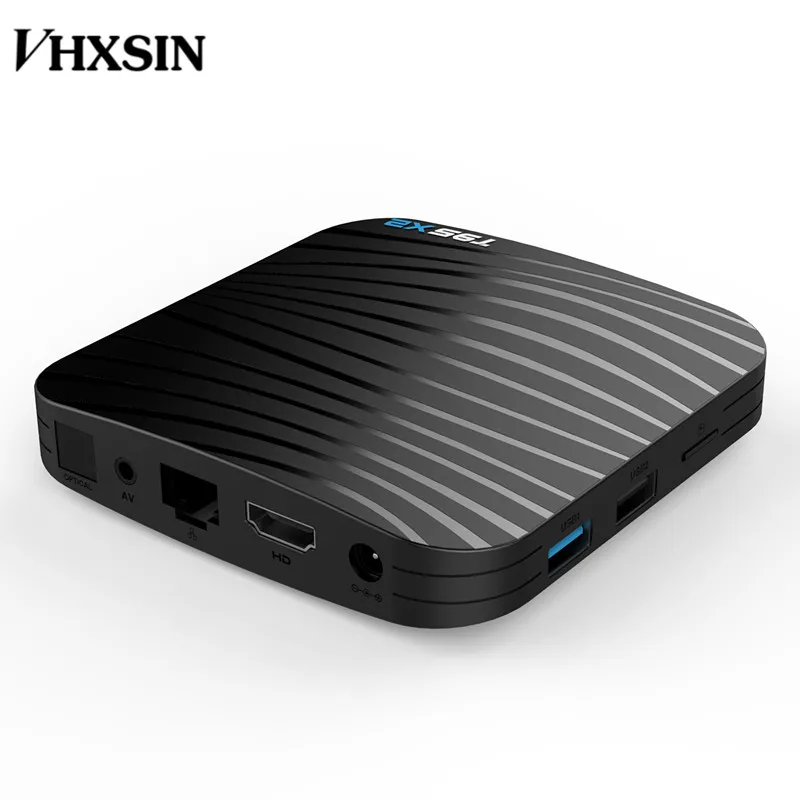 ТВ-приставка VHXSIN 20 шт./лот T95X2 Android 8 1 S905X2 Quad core A53 Davlin MP2 IPTV HD 2 USB 3 0 4k телеприставка |