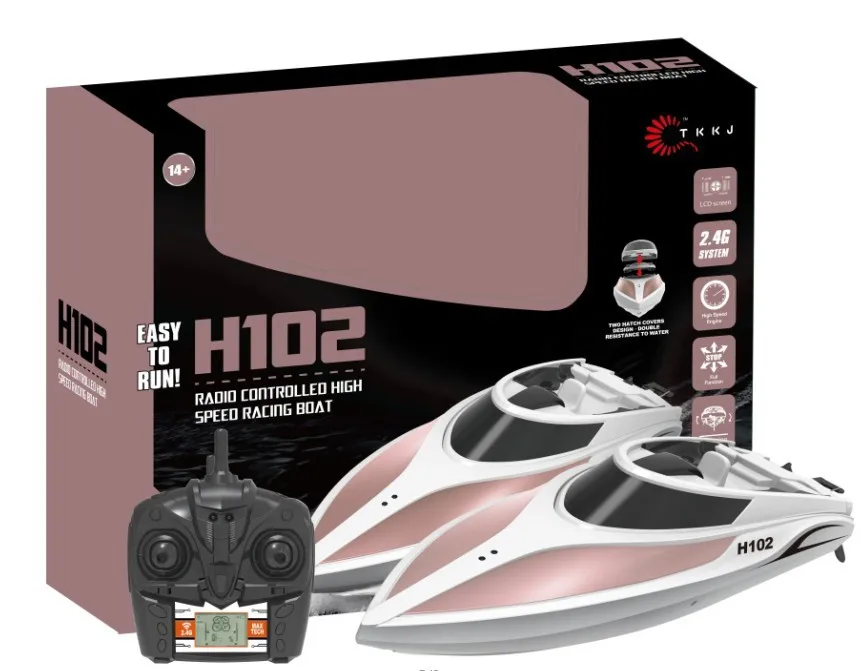 TKKJ H102 RC скоростная лодка 2 4G 4-канальный радиоуправляемая Автоматическая Детская