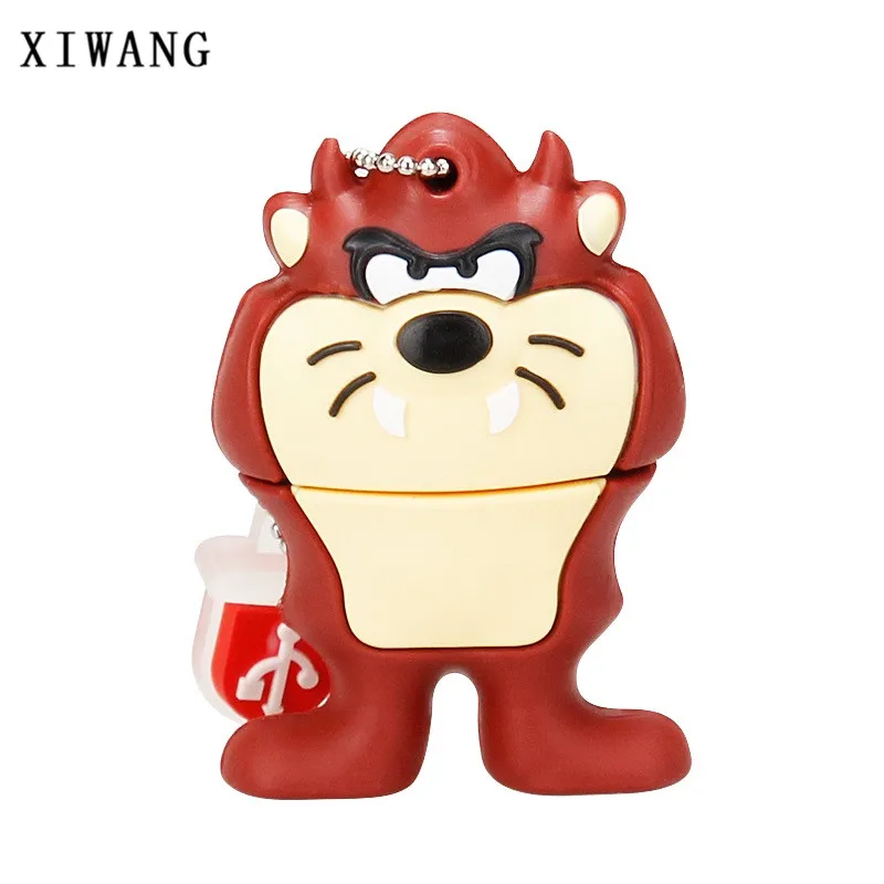 Lion Серия с персонажами из мультфильмов о животных кошка Лев Кролик USB 2,0 usb флеш-накопитель 128 ГБ Флешка 4 ГБ 8 ГБ 16 ГБ 32 ГБ 64 Гб ручка-накопитель в подарок - Цвет: Lion
