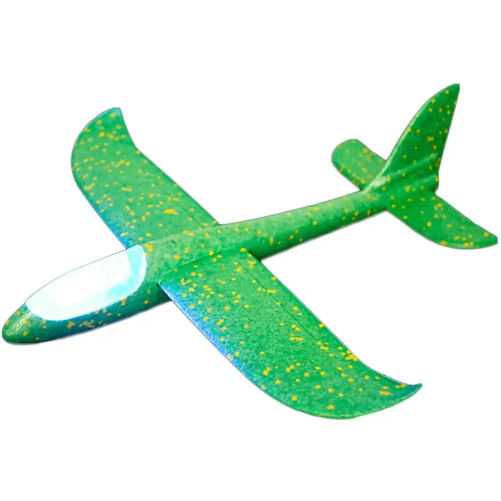 head light green Детские игрушки «сделай сам» ручной бросок Летающий планер самолеты пена модель аэроплана вечерние сумки наполнители Летающий планер самолет игрушки для детской игры - Цвет: head light green