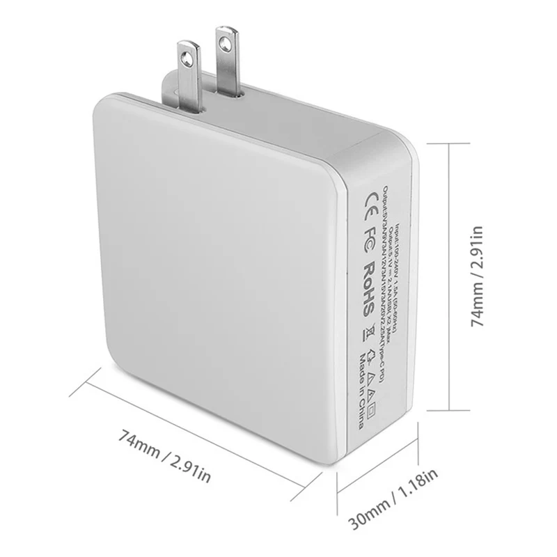 68 Вт usb type-C/PD+ QC 3,0 USB настенное быстрое зарядное устройство для iPhone 11 Pro Xs MAX Xr Xs 8 Plus MacBook Pro nintendo USB-C PD быстрое зарядное устройство