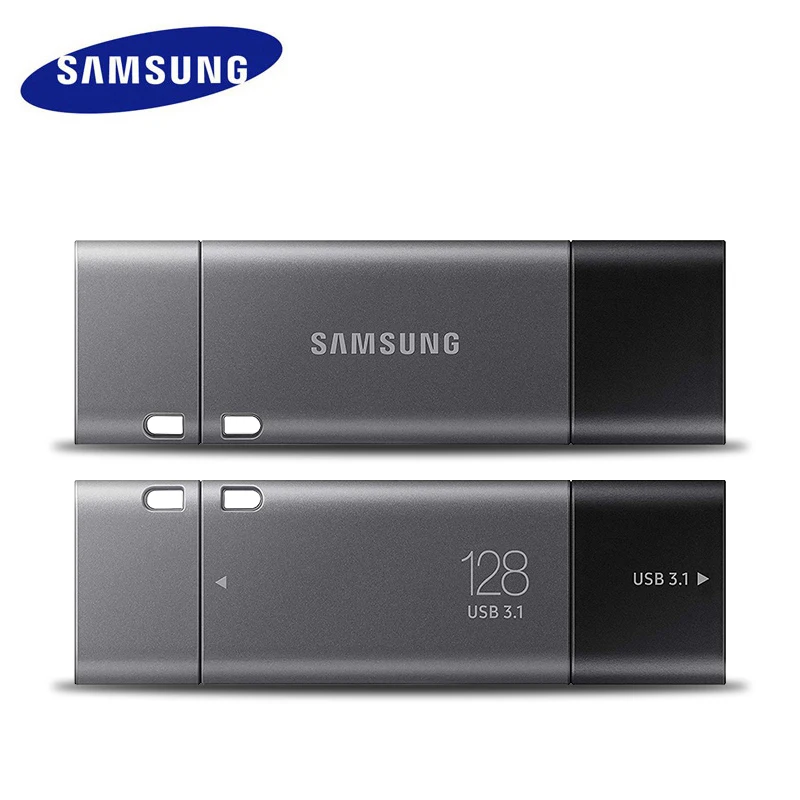 Оригинальный Samsung TYPE-C DUO USB 3 1 Флешка 32 Гб 64 200 МБ/с./с Usb флеш-накопитель 128 ГБ 256 300