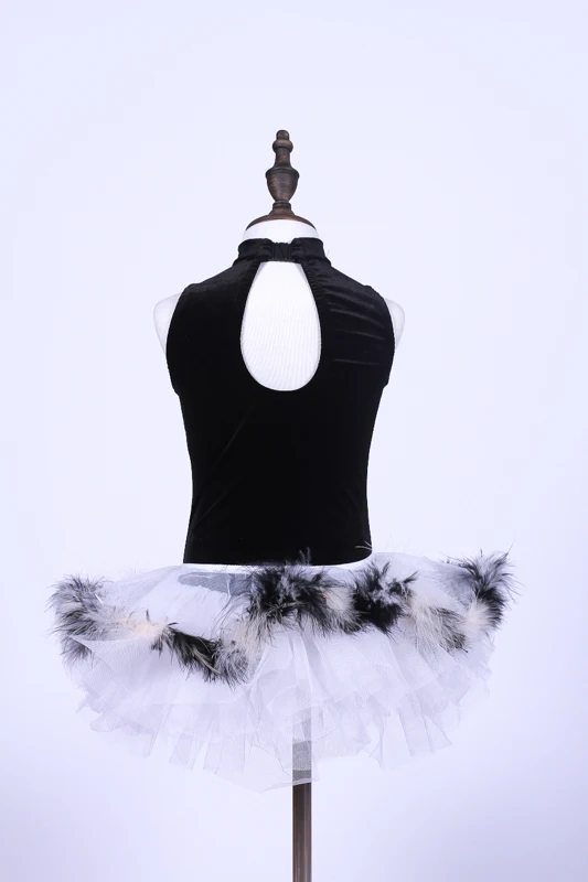 

2018 Foreign Trade New Stage Small Fox Ballet Dance Dress Feather For 90cm-140cm