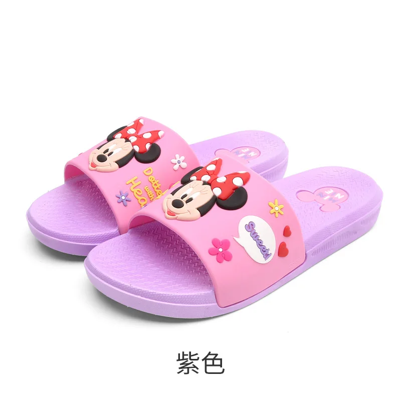 2 Г. disney, новые мужские и женские домашние тапочки с Минни и Микки, Нескользящие Тапочки для ванной, летняя легкая домашняя обувь, европейский размер 36-40 - Цвет: 2