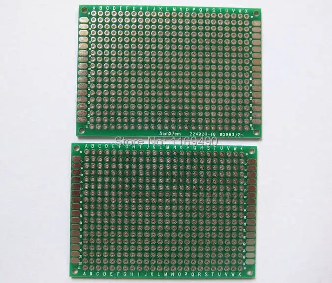 10 шт./лот двухсторонний медный Прототип 5x7 см/50 мм x 70 PCB универсальная плата из