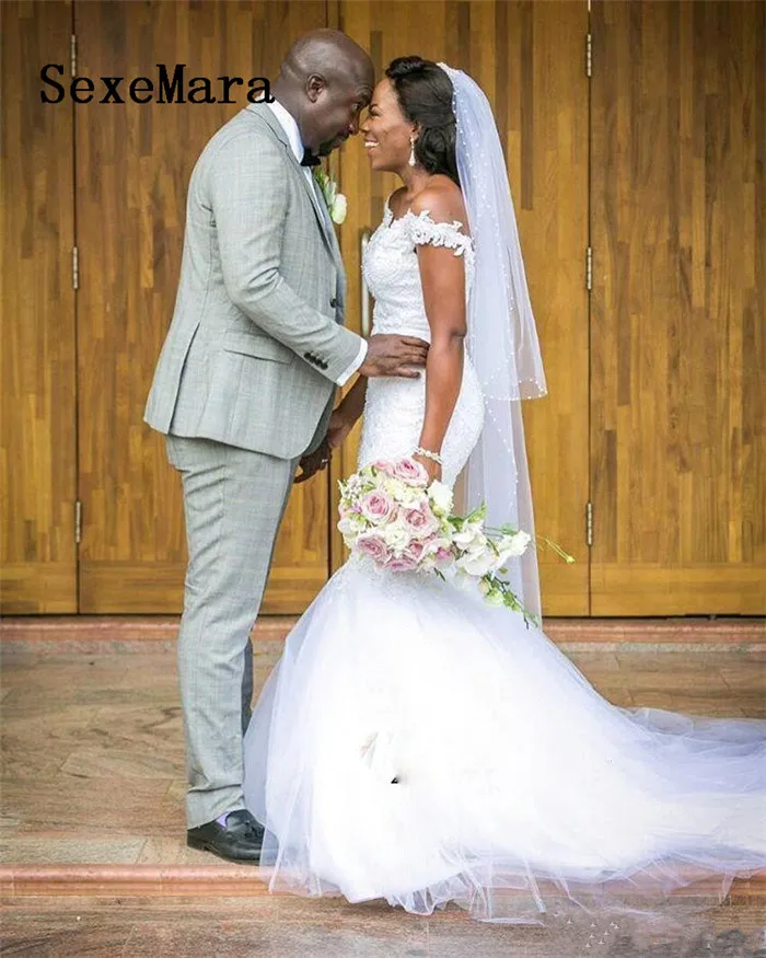 Пляжные свадебные платья с открытыми плечами 2019 кружево и тюль рукав крылышко