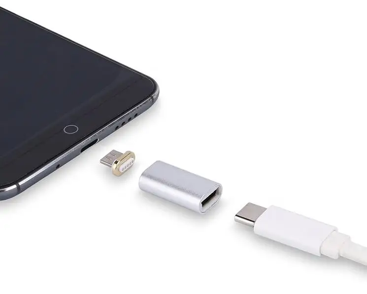 

Magnetic Type C Female to Micro USB Male Adapter Converter For Samsung/HTC/Xiaomi/Huawei/ASUS/ZTE