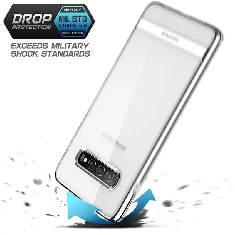 For Samsung Galaxy S10 Plus Case 6.4 inch SUPCASE UB Metro Premium Slim Soft TPU Plated Electroplated Lines Back Cover |