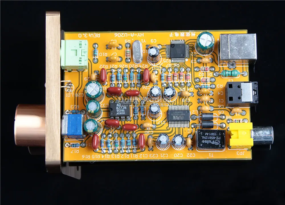 Hifi USB ПК внешняя звуковая карта DAC декодер к коаксиальному оптическому выходу