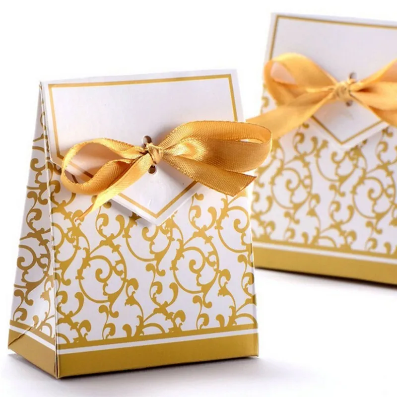 50 шт./лот золотые свадебные подарочные коробки для конфет|wedding favors|wedding favors goldwedding
